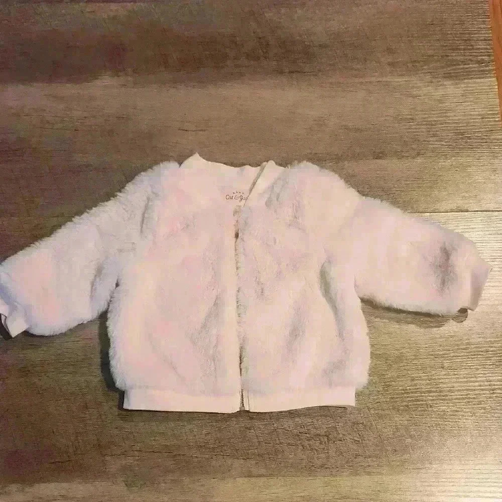 Cat & Jack Pink Fuzzy Jacket